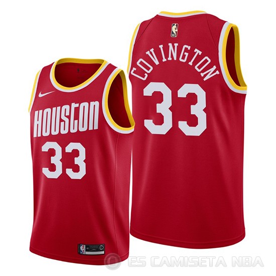 Camiseta Robert Covington #33 Houston Rockets Classic 2019-20 Rojo - Haga un click en la imagen para cerrar
